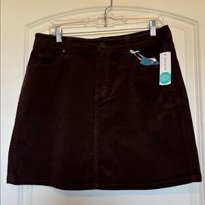 Brown Corduroy Skirt